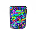 Neon Runtz Labelled Mylar Bags - Strain Labels