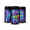 Neon Runtz Tall 100ML / 7G Labelled Miron Glass Jars - Strain Labels