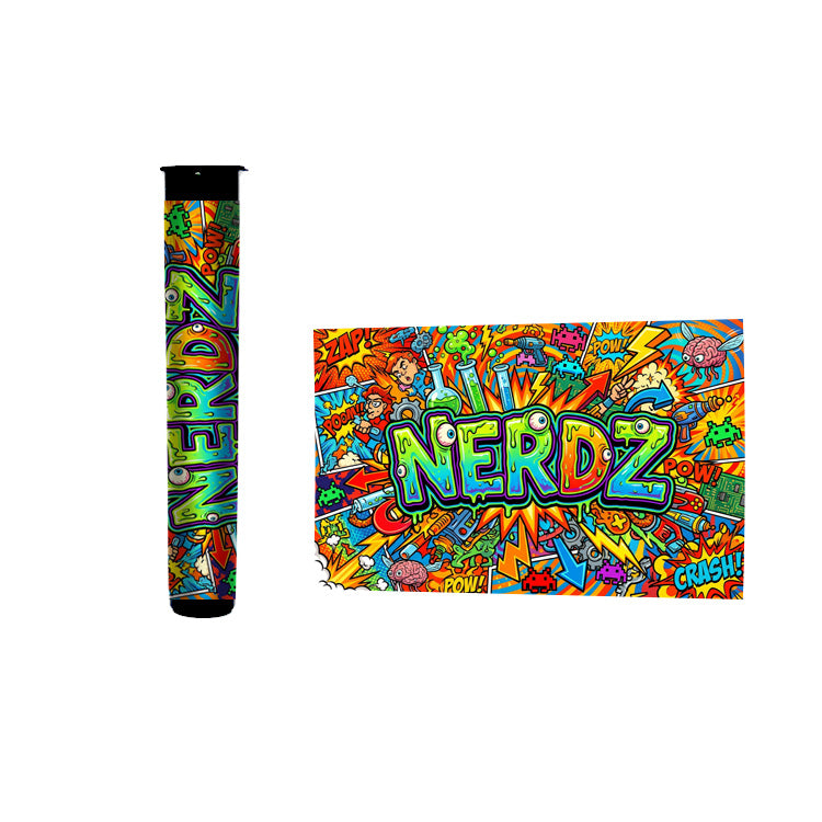 Nerdz Pre Roll Tubes 116mm Labelled