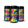 Original Z Tall 100ML / 7G Labelled Miron Glass Jars - Strain Labels