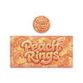 Peach Rings Tall 100ML / 7G Miron Glass Jar LABELS ONLY - Strain Labels