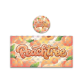 Peach Tree Tall 100ML / 7G Miron Glass Jar LABELS ONLY - Strain Labels