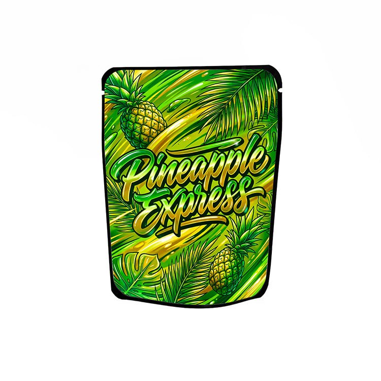 Pineapple Express Labelled Mylar Bags - Strain Labels