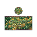 Pineapple Express Tall 100ML / 7G Miron Glass Jar LABELS ONLY - Strain Labels