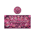 Pink Zushi Tall 100ML / 7G Miron Glass Jar LABELS ONLY - Strain Labels