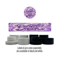 Purple Milk Side and Lid Labels with 5ml Extract Jars - Strain Labels