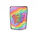 Rainbow Gelato Labelled Mylar Bags - Strain Labels