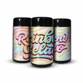 Rainbow Gelato Tall 100ML / 7G Labelled Miron Glass Jars - Strain Labels