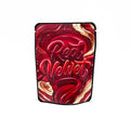 Red Velvet Labelled Mylar Bags - Strain Labels