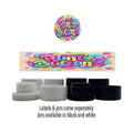 Runtz Buttonz Side and Lid Labels with 5ml Extract Jars - Strain Labels