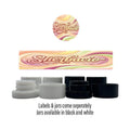 Sherbacio Side and Lid Labels with 5ml Extract Jars - Strain Labels