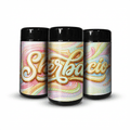 Sherbacio Tall 100ML / 7G Labelled Miron Glass Jars - Strain Labels
