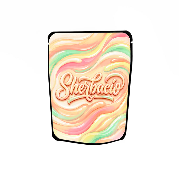 Sherbacio Labelled Mylar Bags