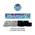 Spritzer Side and Lid Labels with 5ml Extract Jars - Strain Labels