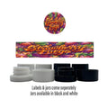 Strawberry Fuego Side and Lid Labels with 5ml Extract Jars - Strain Labels
