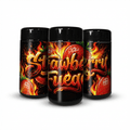 Strawberry Fuego Tall 100ML / 7G Labelled Miron Glass Jars - Strain Labels