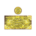 Super Lemon Haze Tall 100ML / 7G Miron Glass Jar LABELS ONLY - Strain Labels