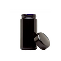 Tall 100ml/7G Black Miron UV Glass Jars