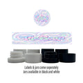 The Soap Side and Lid Labels with 5ml Extract Jars