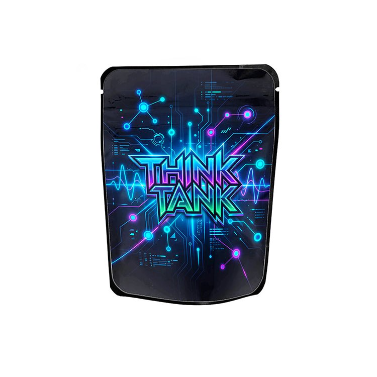 Think Tank Labelled Mylar Bags - Strain Labels