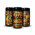 Triple Burger Tall 100ML / 7G Labelled Miron Glass Jars - Strain Labels