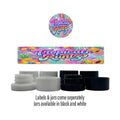 Tropical Runtz Side and Lid Labels with 5ml Extract Jars - Strain Labels
