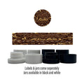 Truffle Cake Side and Lid Labels with 5ml Extract Jars - Strain Labels