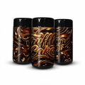 Truffle Cake Tall 100ML / 7G Labelled Miron Glass Jars - Strain Labels