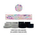 White Cherry Gelato Side and Lid Labels with 5ml Extract Jars - Strain Labels