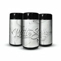 White Soho Tall 100ML / 7G Labelled Miron Glass Jars - Strain Labels