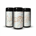 White Taffi Tall 100ML / 7G Labelled Miron Glass Jars - Strain Labels