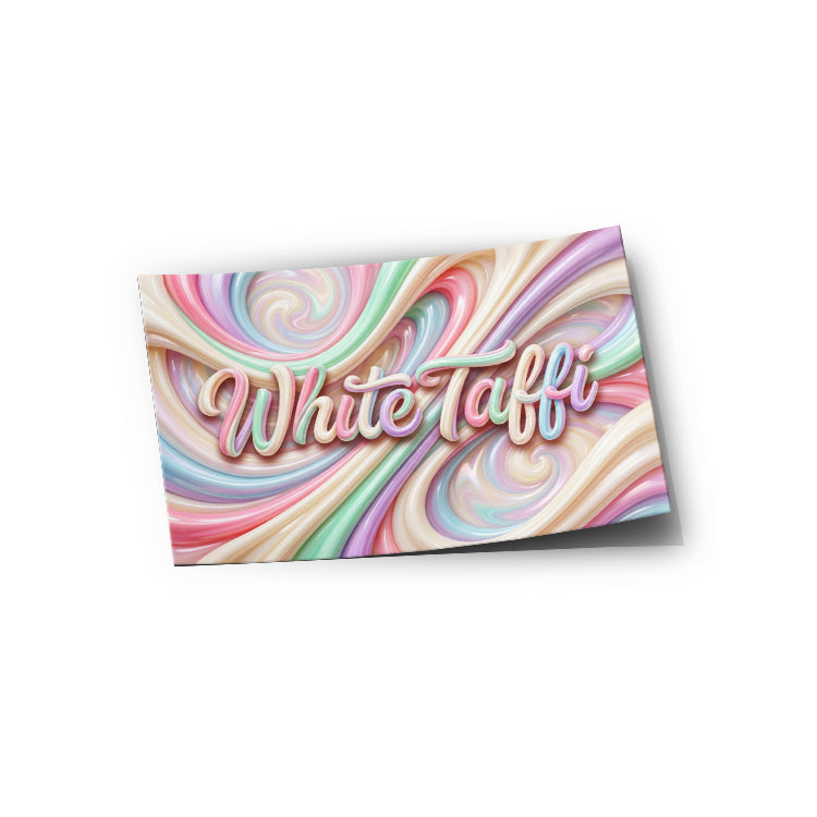 White Taffi Strain Labels