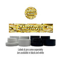 Yellow Zushi Side and Lid Labels with 5ml Extract Jars - Strain Labels