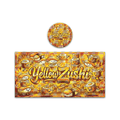 Yellow Zushi Tall 100ML / 7G Miron Glass Jar LABELS ONLY - Strain Labels
