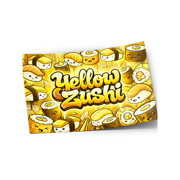 Yellow Zushi Strain Labels