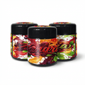 Zangria Squat 100ML / 7G Labelled Miron Glass Jars - Strain Labels