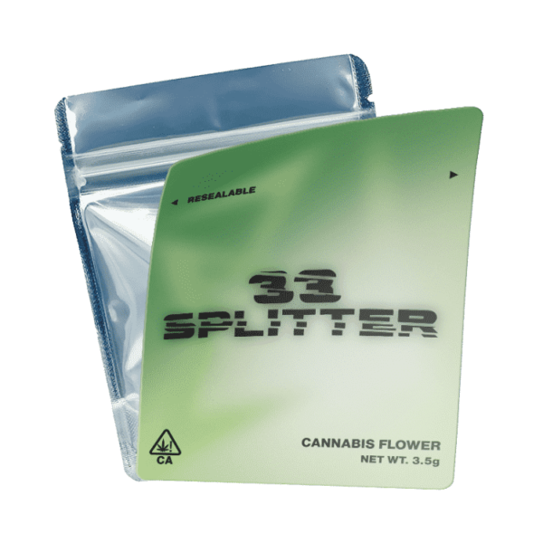 33 Splitter Mylar Bags Labelled or Unlabelled Strain Labels