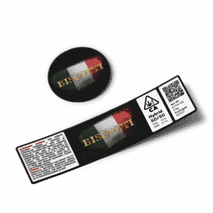 Biscotti Glass Jar Strain Labels
