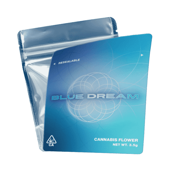 Blue Dream Mylar Bags Labelled or Unlabelled Strain Labels