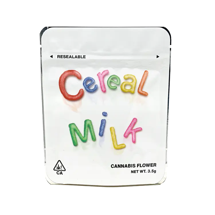 Cereal Milk Mylar Bags Labelled or Unlabelled Strain Labels