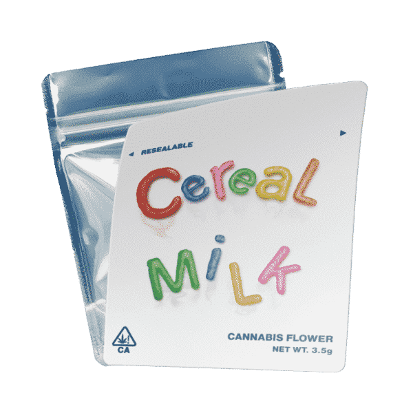 Cereal Milk Mylar Bags Labelled or Unlabelled Strain Labels