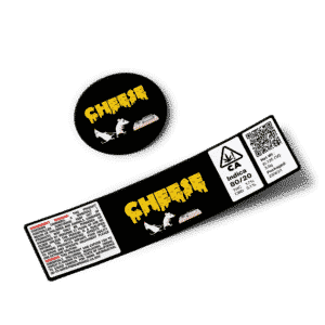 Cheese Glass Jar Strain Labels