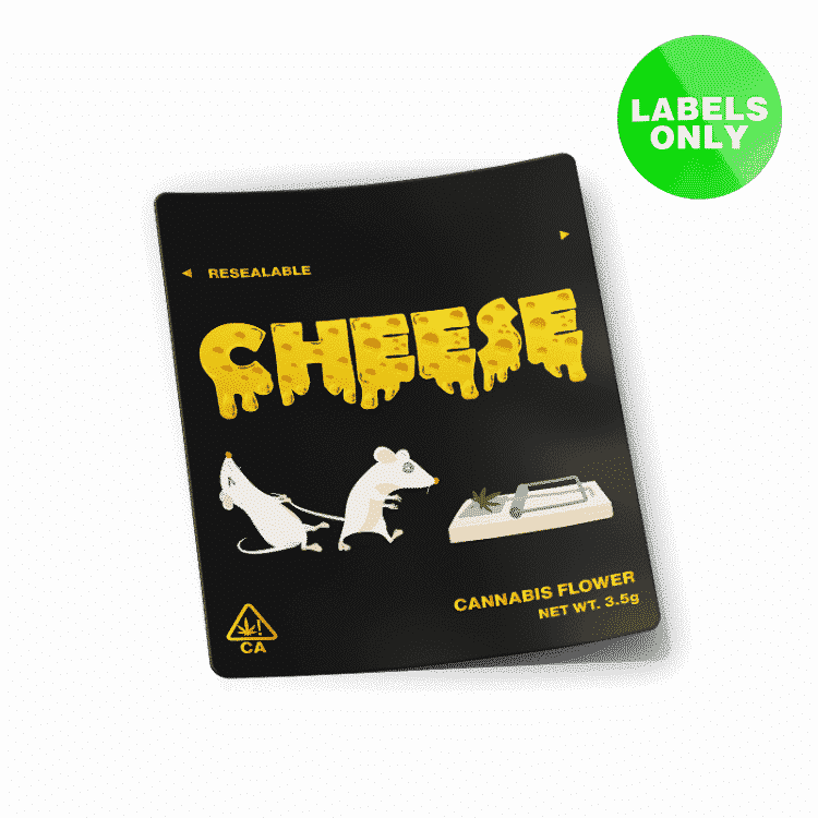 Cheese Mylar Bag Strain Labels