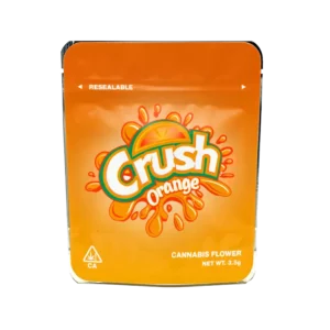 Crush Orange Mylar Bags/Strain Pouches/Cali Packs