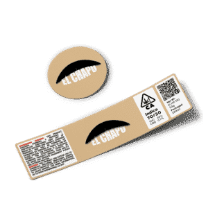 El Chapo Glass Jar Strain Labels