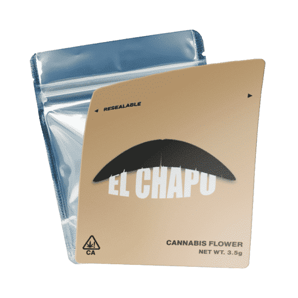 El Chapo Mylar Bags Labelled or Unlabelled Strain Labels