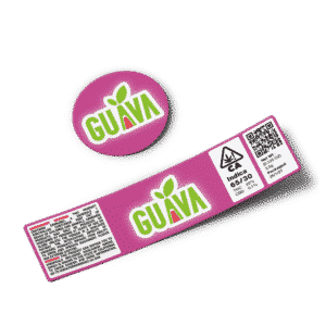Guava Glass Jar Strain Labels
