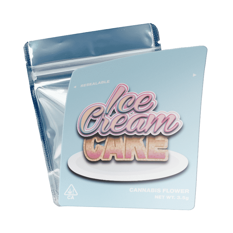 Ice Cream Cake Mylar Bags/Strain Pouches/Cali Packs. Unlabelled.