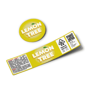 Lemon Tree Glass Jar Strain Labels