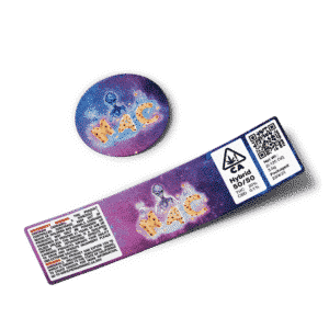 Miracle Alien Cookies Glass Jar Strain Labels